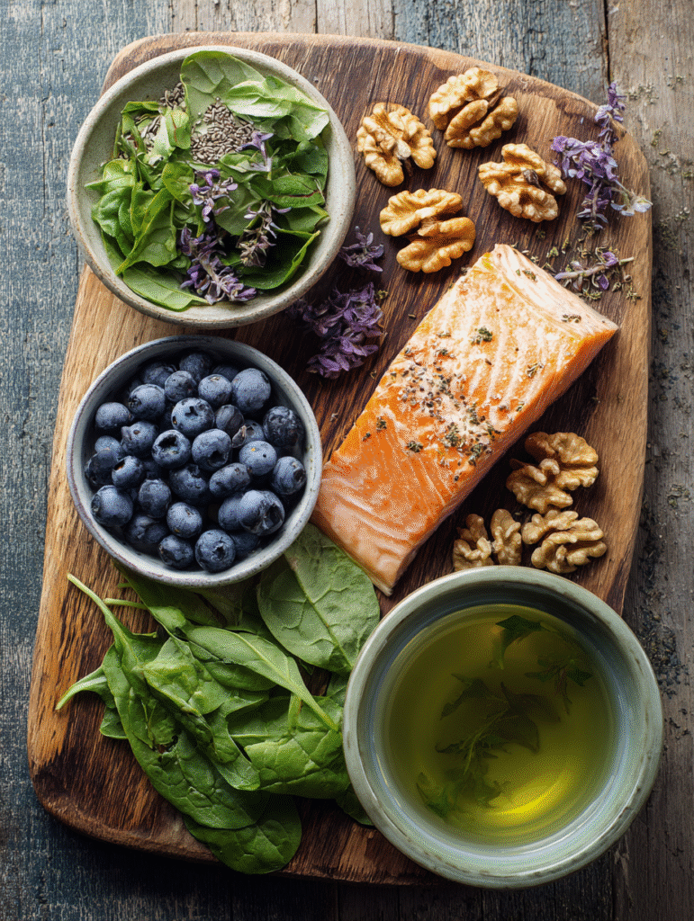 Brain-boosting foods paired with brain exercises for seniors