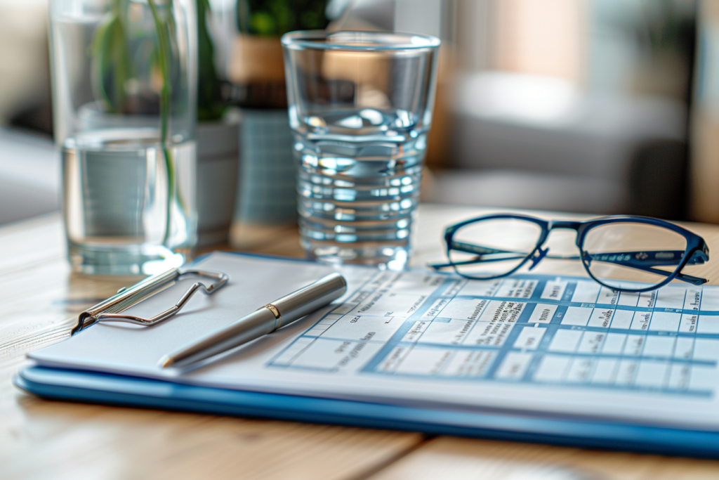 senior care ADL checklist on a clipboard used to spot early signs a parent needs help