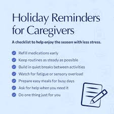 How to help older adults with holiday blues using a simple caregiver checklist and call reminder