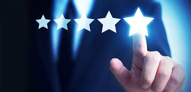 Top Medicare Advantage Plan Carriers in 2026 star ratings visual showing a five star quality rating on a clipboard