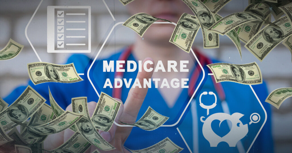 Top Medicare Advantage Plan Carriers in 2026 county check showing a person entering a ZIP code to verify plan options