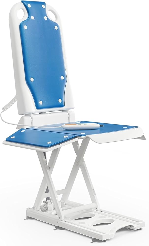 MAIDeSITe electric chair lift designed to help seniors stand up independently from the floor with powered lifting support.