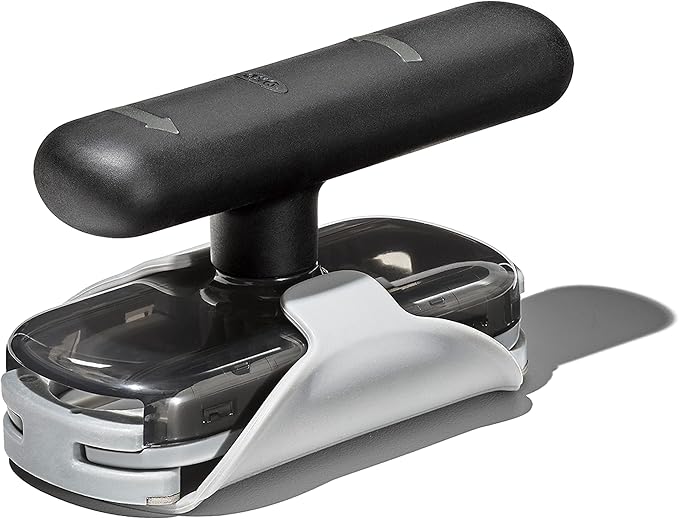 OXO Good Grips twisting jar opener with basepad designed to improve grip and make opening jar lids easier.
