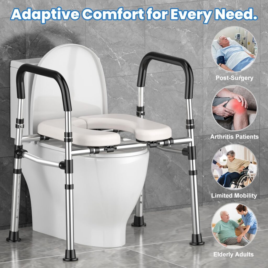 Toilet compatibility before buying guide to help seniors choose a raised toilet seat or safety frame that fits their bathroom correctly and safely.