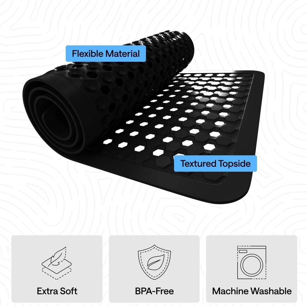 GORILLA GRIP patented bath tub shower mat with non-slip