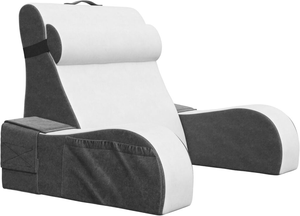 Kolbs wedge reading pillow with angled supportive design for comfortable reading, sitting up in bed,
