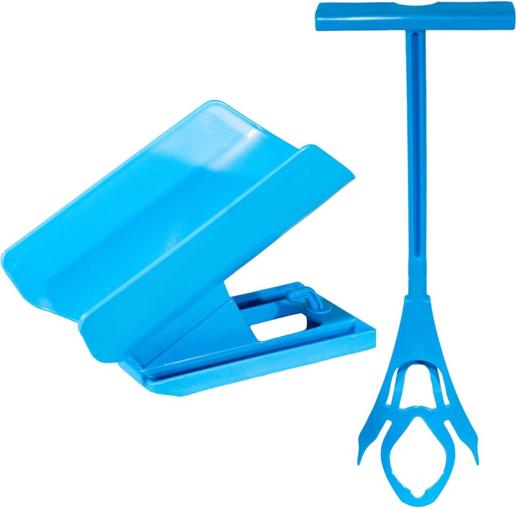 OrthoSleeve sock aid device with handle for seniors to put on socks more easily without bending