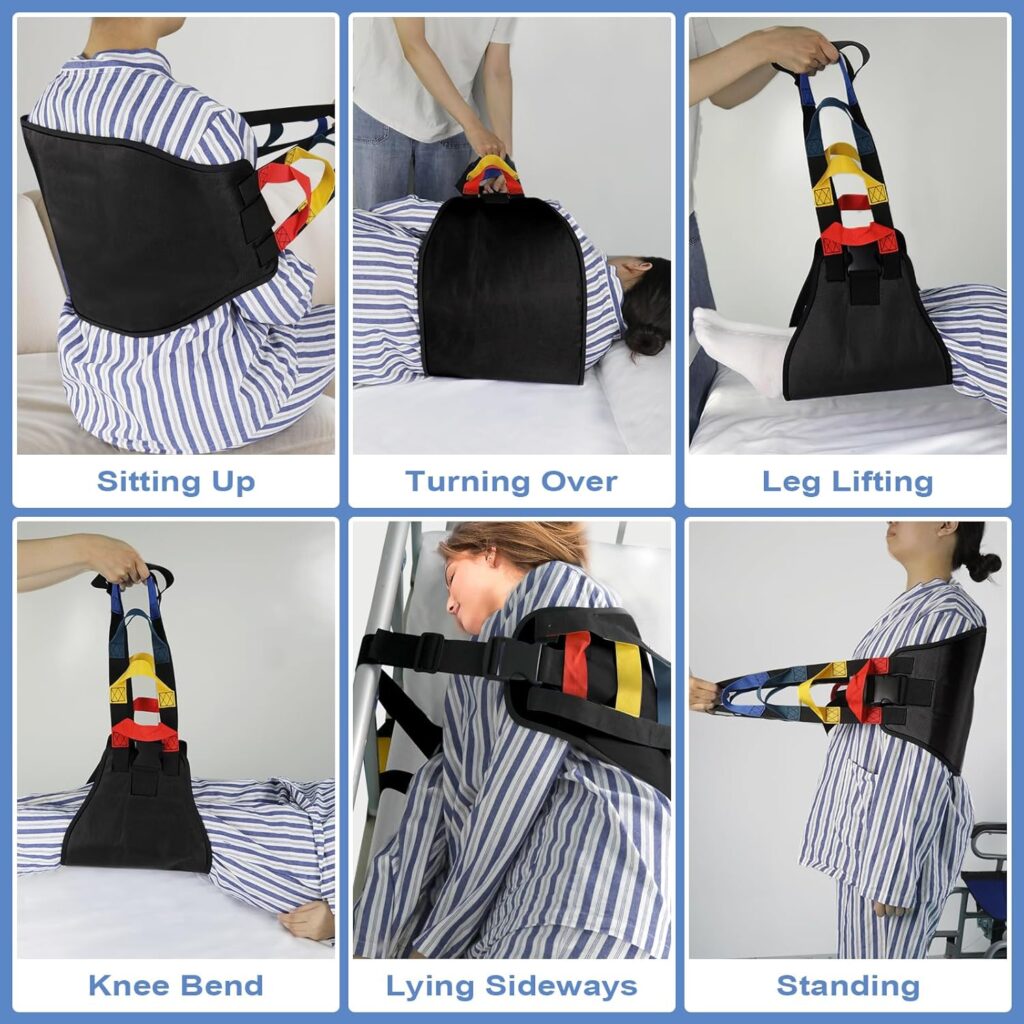 Leetye Mei transfer sling transfer belt for safer senior lifting, repositioning, mobility support